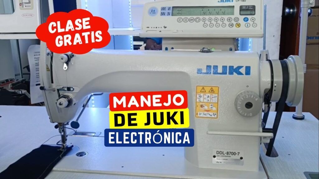 Manejo de recta Juki electrónica